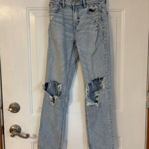 Distressed Light Blue Women's Jeans